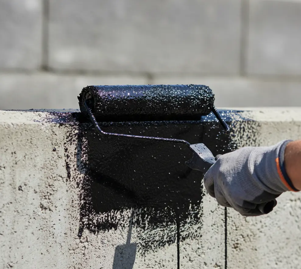 Bitumen Bodenlack Siloanstrich abriebfest belastbar für Industrieböden Fahrsilos - Professionelle Wandbeschichtung Silowand streichen Anwendung - Vorschau